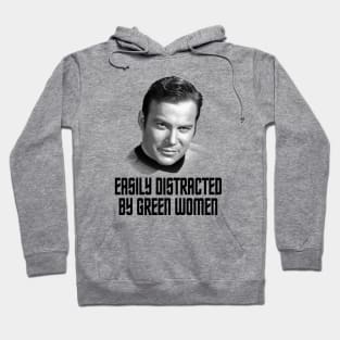 Star Trek - easily distracted by green women Hoodie